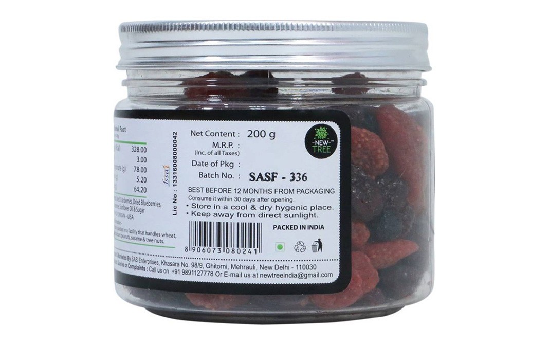 New Tree Berry Bites Wonder Berry   Glass Jar  200 grams